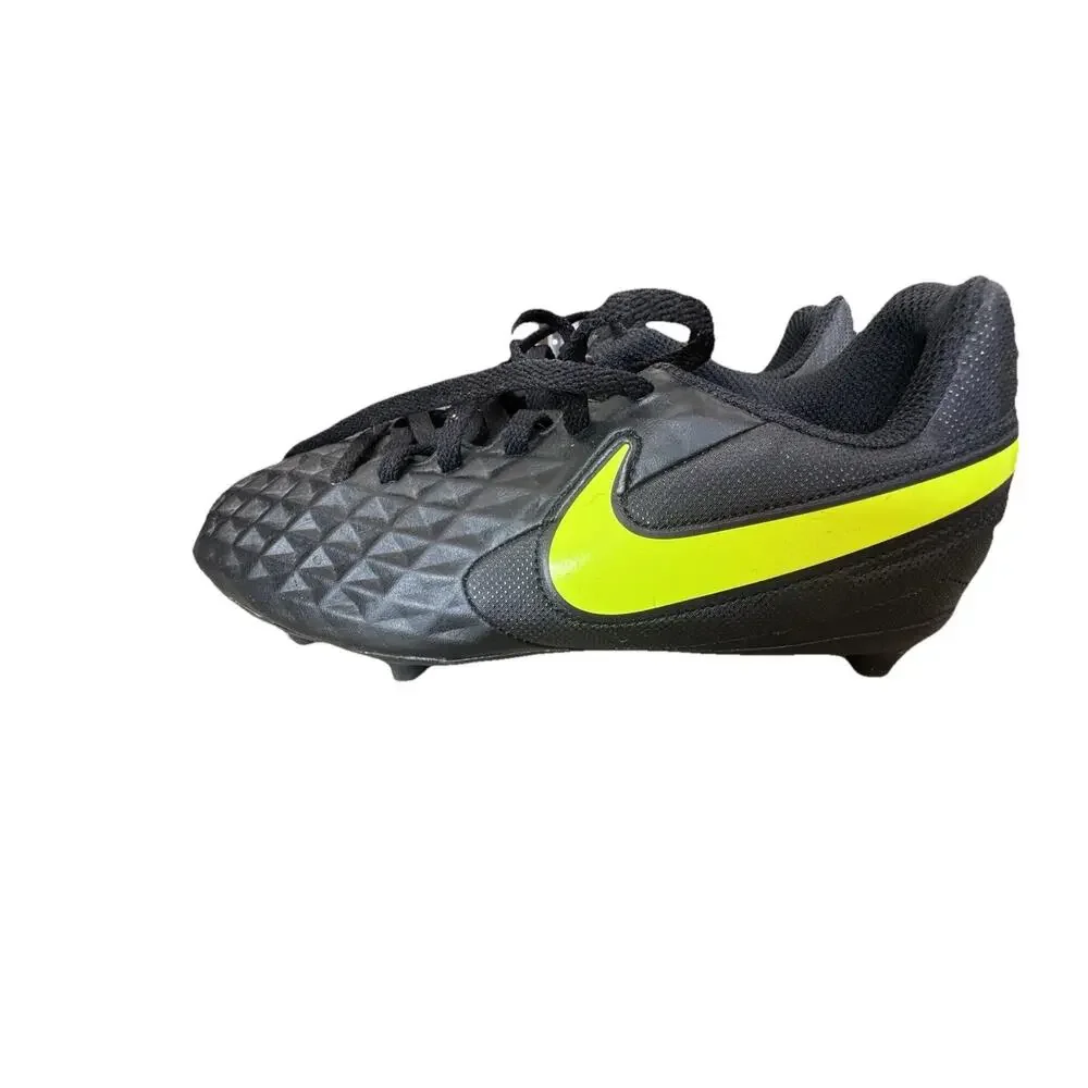 Nike Boys Tiempo Legend 8 Club Soccer Cleats Black/Volt Size 3.5 Youth